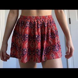 Forever 21 colorful soft summer flowy skirt😍